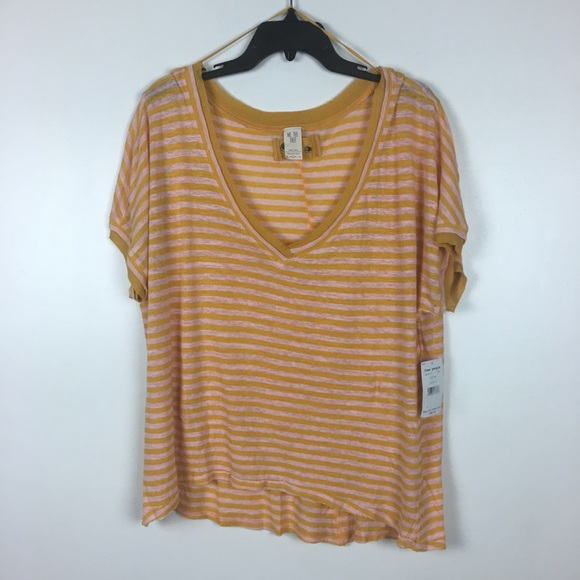 Free People Tops - Free People Striped Boxy Tee